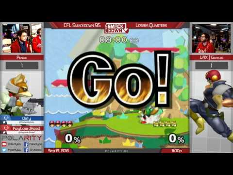 CFL Smackdown 95 Melee - Pengie (Fox) vs U4X Gahtzu (Falcon) - Losers Quarters