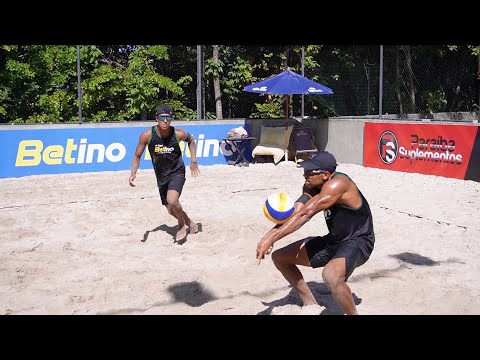 Que JOGÃO nas semis entre Bruno D Paula e Nilton x Dede e Wesley #volei #voleidepraia #voleibol