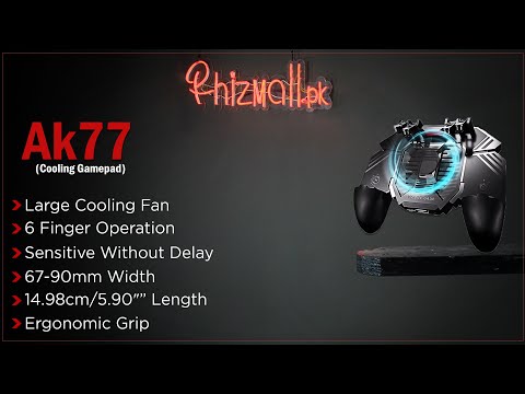 Ak77 Best Mobile Cooling Controller | 6 Finger Operation Gamepad | AK-77 Features | Cooling Rediator