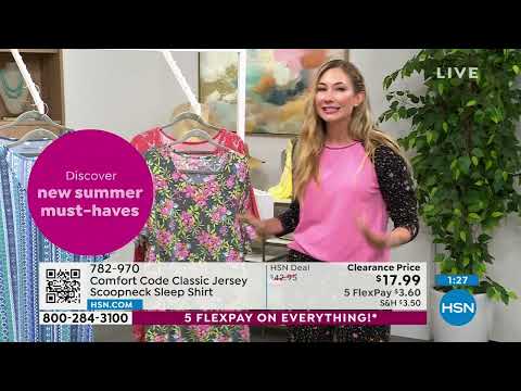 Comfort Code Classic Jersey Scoopneck Sleep Shirt