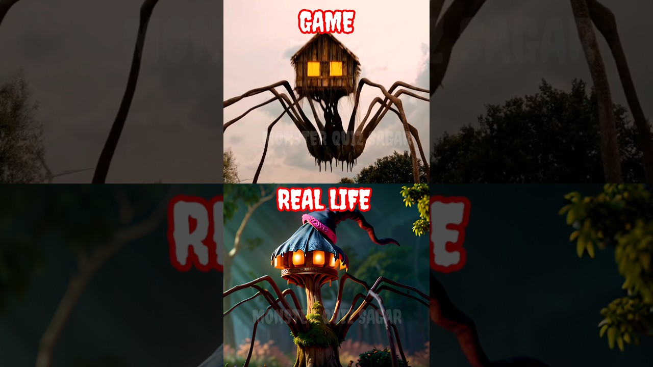 Spider House Head Monster In Real Life | All Eat Monster  | Guess The MONSTER'S VOICE