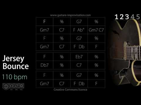 Jersey Bounce (Jazz/Swing feel) 110 bpm : Backing Track