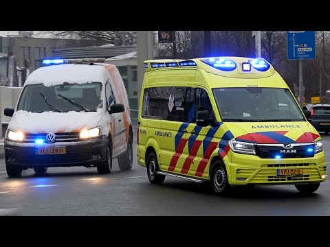 [2 in 1][Sneeuw] Sanquin Bloedvoorziening & [Rijopleidings-] Ambulances met spoed in Groningen