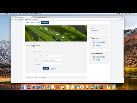 Simplify Joomla Registration Form - Remove Username, Name and "Confirm" fields