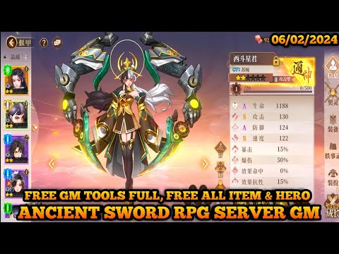 Ancient Sword RPG Server GM - Free Gm TooL Full , Free All Full Item & Hero