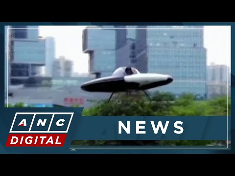 Manned flying saucer takes flight in China ANC