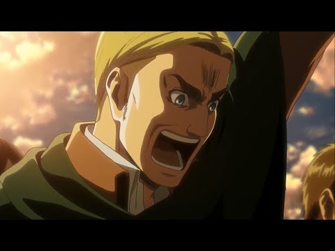 Shingeki No Kyojin (Attack On Titan) Season 3 Episode 12 -  Erwin Smith Epic Scream