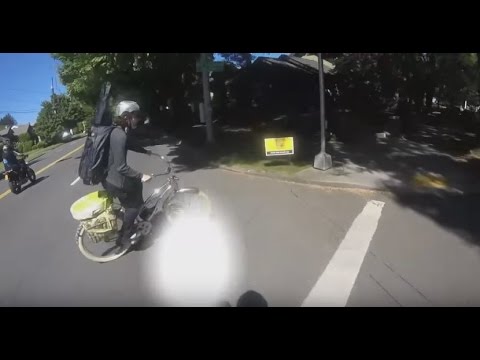Viral Video UK: Motorcyclist collides with cyclist