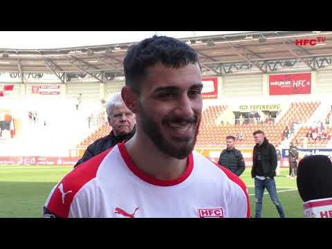 30. Spieltag: Hallescher FC - SV Wehen Wiesbaden | Interviews nach dem Spiel