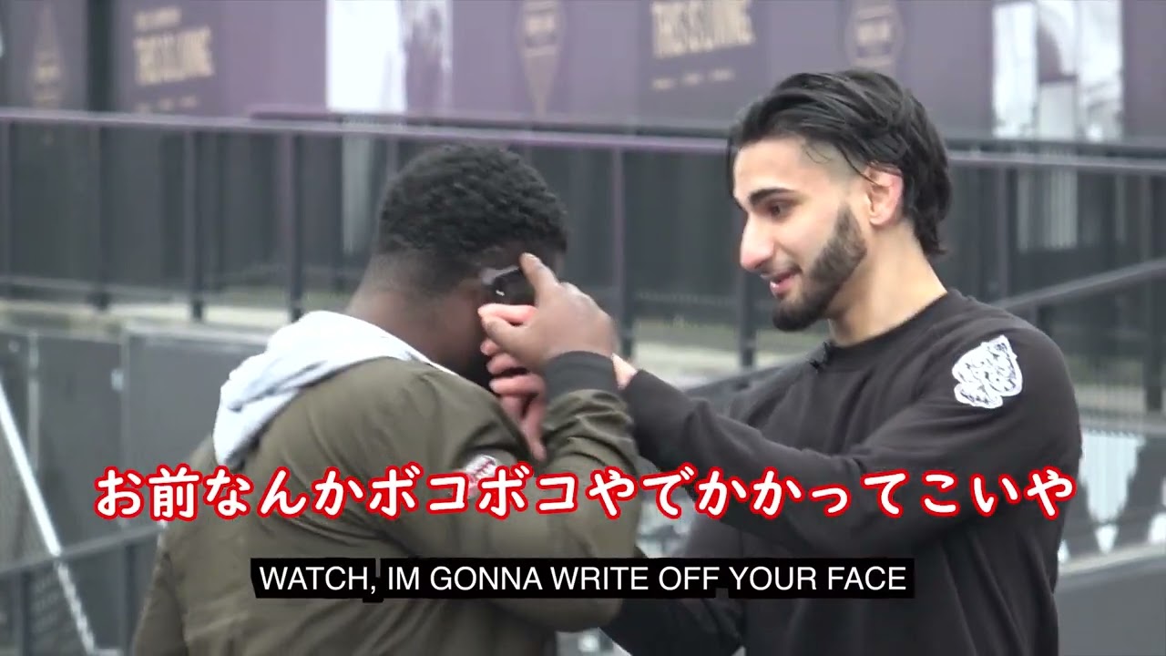 【海外爆笑ドッキリ】もし、大勢の黒人が喧嘩をしにきたら？？海外ドッキリー日本語訳