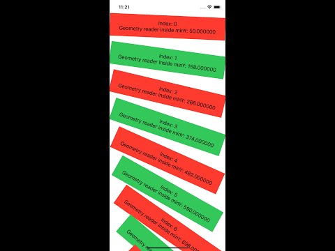 GeometryReader Scrollview SwiftUI