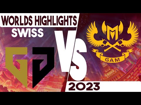 GEN vs GAM Highlights | SwissStage | Worlds 2023 | GEN G vs GAM Esports