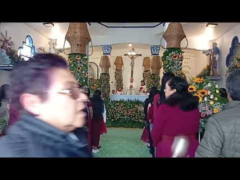Misa en honor a San Juan bautista colonia justo sierra Perote Veracruz 