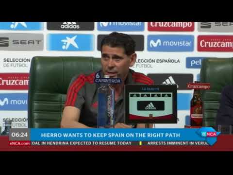 WorldCup Spain's Coach ahead of Portugal game