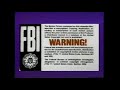 FBI Warning Movie Intro 1987 Purple