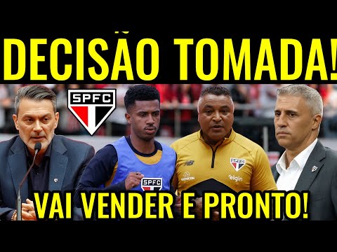 TUDO MUDOU COM ESSE VEREDITO AGORA! SÃO PAULO BATE O PÉ E ACABA DE DECIDIR POR VENDA IMEDIATA 