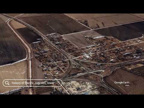 The history of Pacific Junction, Iowa