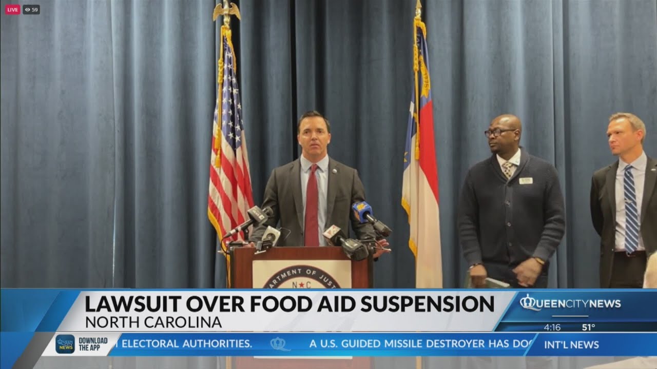 NC AG Jeff Jackson sues USDA over withheld food assistance for families and thousands of children