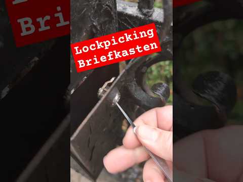 Lockpicking Briefkasten #lockpick #tensionwrench #schloss