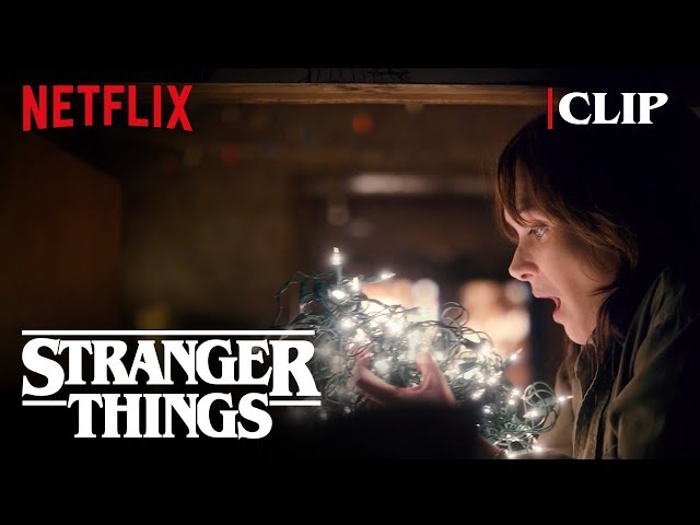 Joyce Christmas Lights Scene (Winona Ryder) | Stranger Things | Netflix