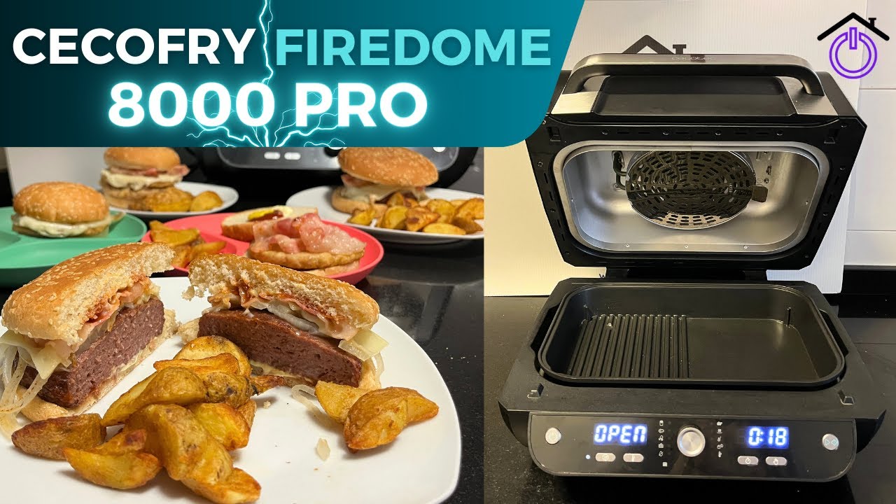 Silvia Jiménez probando la Cecofry FireDome 8000 en Hogarsys