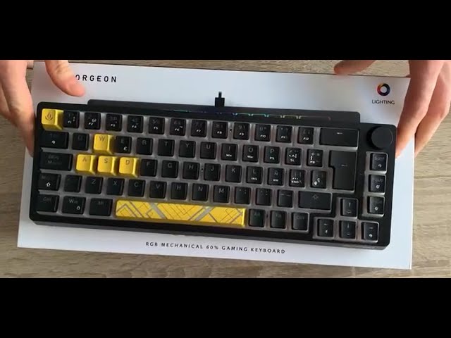 Vídeo relacionado con Forgeon Teclado Gaming 60% RGB con Switch Red, Teclado Mecánico Compacto, Retroiluminación RGB, Respuesta Rápida, para PC Gaming y Escritura