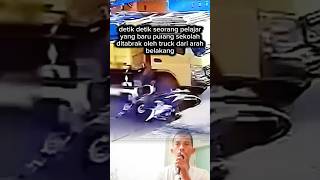 Download lagu viral‼️seorang pelajar ditabrak truck dari arah belakang #trending #shortvideo #shorts #funny #viral mp3