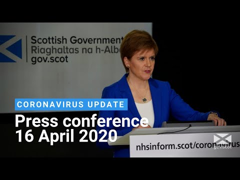 Coronavirus update from the First Minister: 16 April 2020