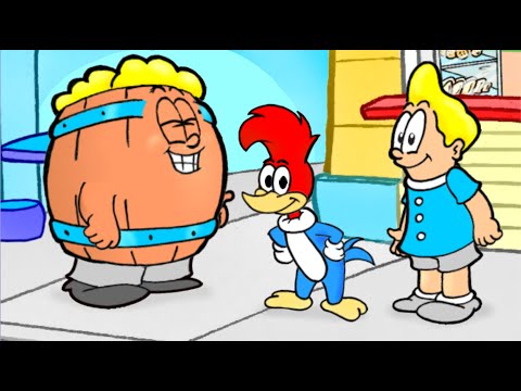 O Pássaro Cantor - Desenho com Pica-pau e Bruxa