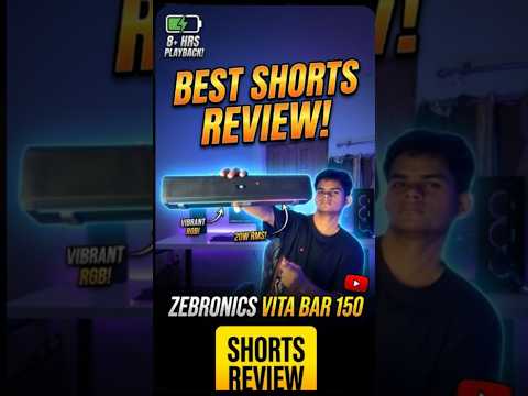 Thumbnail for Zebronics Vita Bar 150: 20W Power & Insane RGB! 🔥 (Best Budget Soundbar) #unboxing #tech