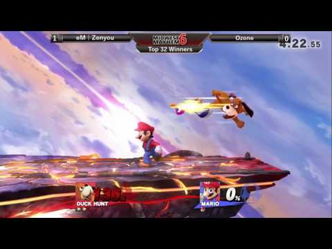 Midwest Mayhem 6 Top 32: Ozone (Duck Hunt Dog) vs. eM l Zenyou (Mario)