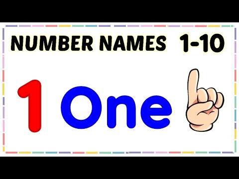 Number names | Number Names 1- 10 | Number spelling | Learn Numbers | Numbers 1 to 10 | #numbername