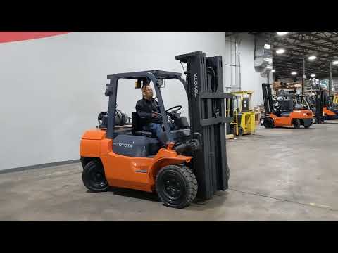 2013 Toyota 7FGU35 8000lb Pneumatic LPG Forklift STK 10727
