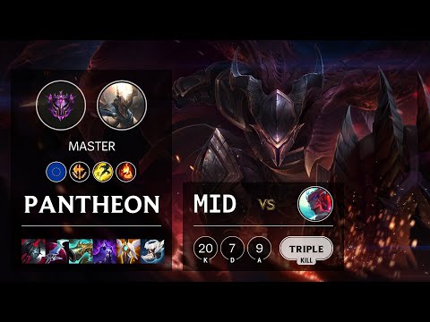 Pantheon Mid vs Yone - EUW Master Patch 10.25b