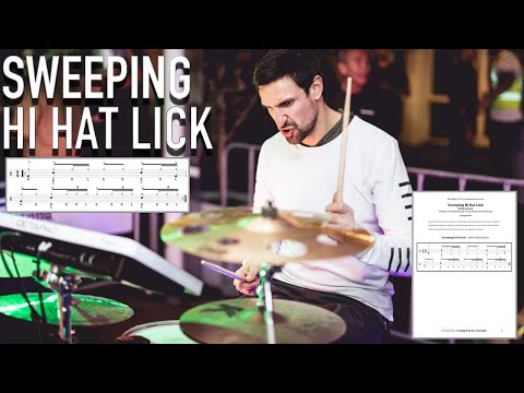 Sweeping Triplet Hi Hat Lick - Grooving and Shredding in Paradise - Drum Lesson by Nick Bukey
