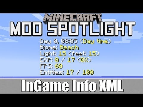 Minecraft Mod Spotlight: InGame Info XML (1.7.10/1.7.2)
