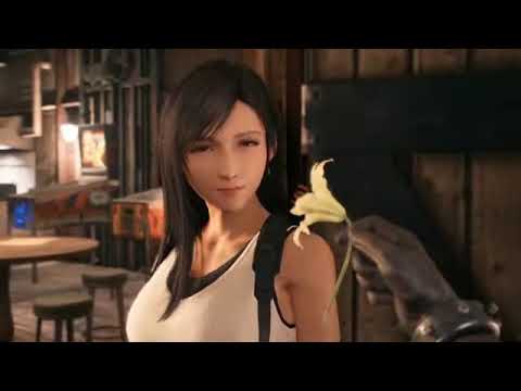 FF7 Remake: Cloud & Tifa Reunite (Flower scene)