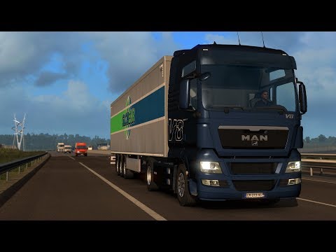 ETS 2 1.32 - ProMods 2.31 - MAN TGX 18.680 V8 E5 - Trip: Calais - Dijon