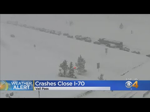 Crashes Close I-70 At Vail Pass