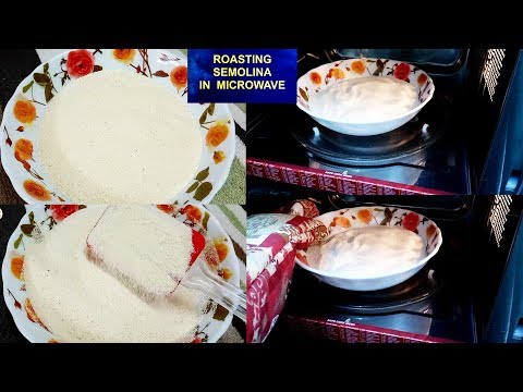 YouTube video about: How to roast rava in microwave?