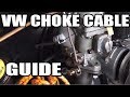 Classic VW BuGs How to Beetle Tip Guiding Choke Cable Through Early Fan Shroud