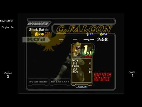 MMOM138 SSBM - Golden (C. Falcon) vs. Rasen (Sheik) - Melee LR4