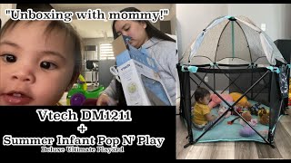 Unboxing VTech DM1211(Audio Monitor) & Summer Infant Pop N' Play Deluxe Ultimate Playard