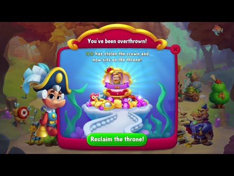 @Fishdom Level 6256 and Reclaimed the Kingdom by Replayed Level 1 - 5. Got Rewards and also Tired 😅