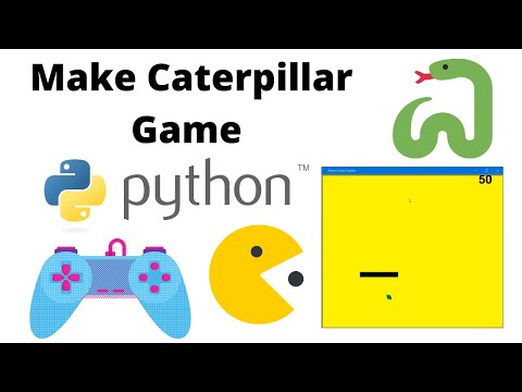 Learn Python by Building caterpillar and snake Games | Python Game Development Course