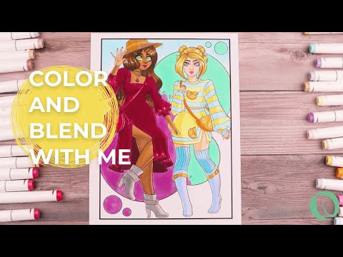 Character Coloring & Blending | Featuring Ohuhu 320 Colors Alcohol Markers