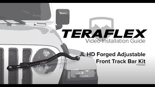 Wrangler JL/JT Alpine IR Forged Adjustable Track Bar - video thumbnail 3
