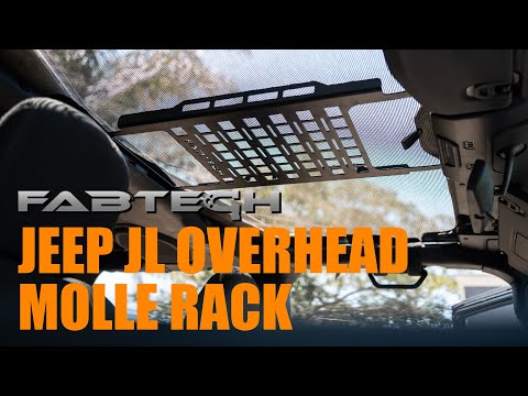 Jeep JL New Product - Fabtech Overhead Molle Rack - Install and Review