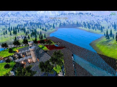 30.000 Scarecrows Lays Siege to Ancient Medieval Heroes Castle UEBS