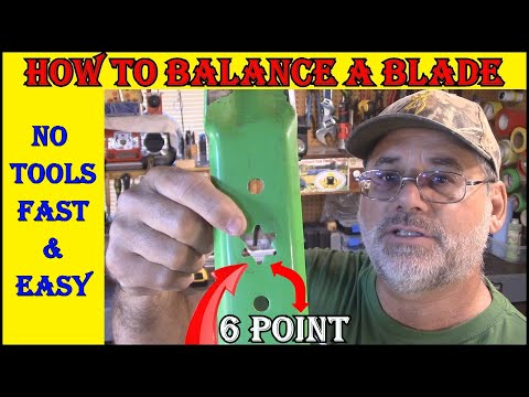 How To Balance A  Six Point/Star  Mower Blade -  Diy Easy And Very Accurate